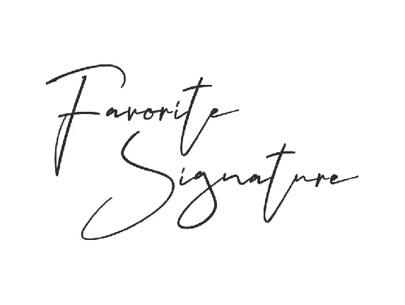 Favorite S Demo font