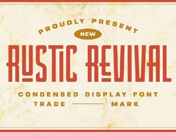 Rustic Revival font