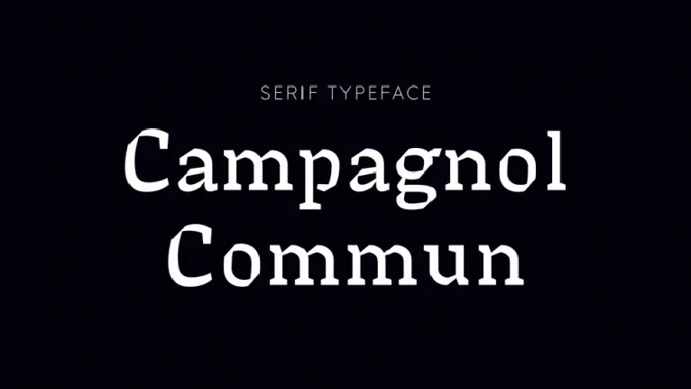 Campagnol Commun font