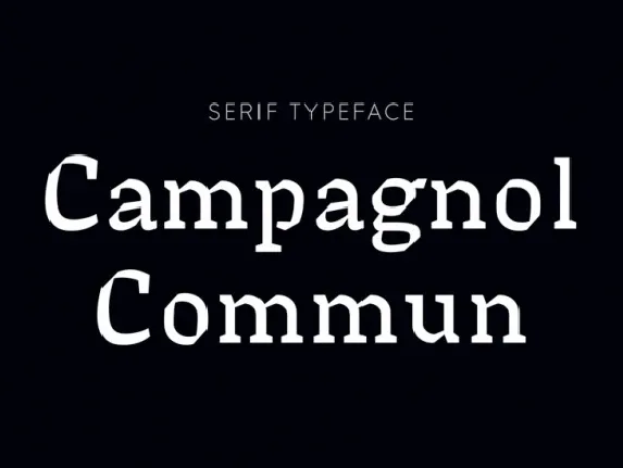 Campagnol Commun font