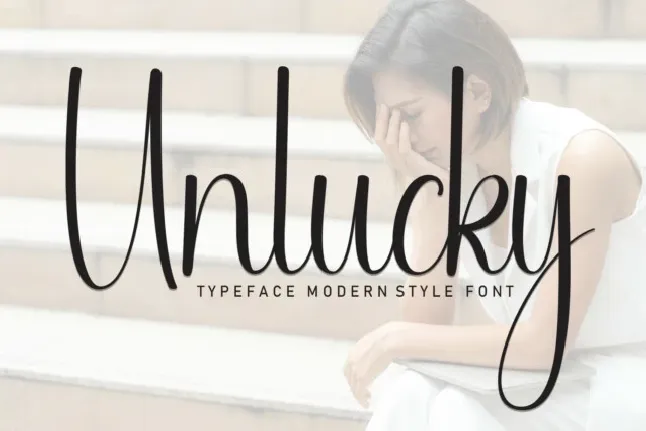 Unlucky Script font