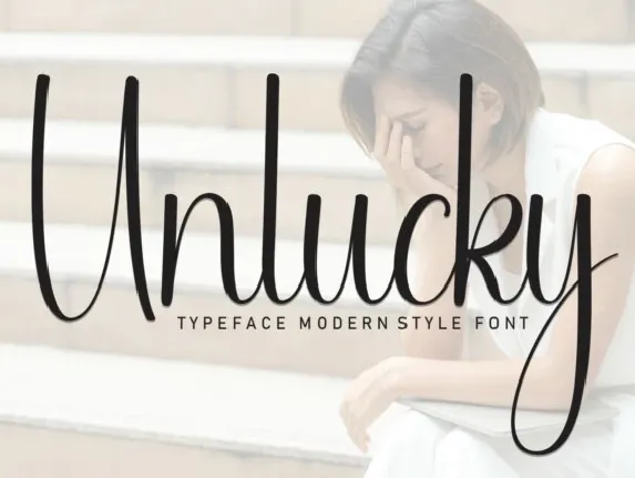 Unlucky Script font