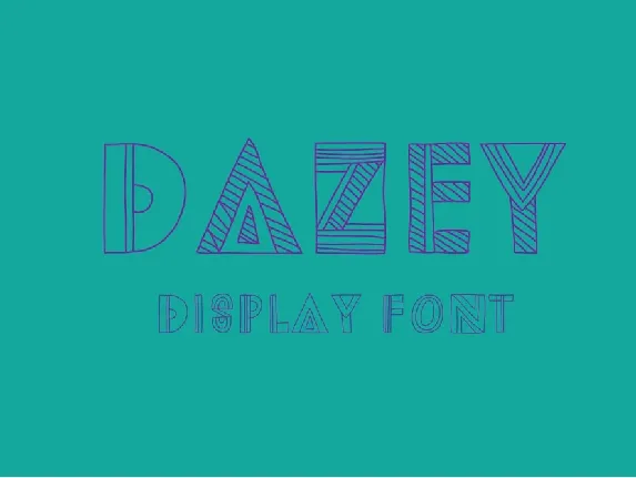 Dazey Display font