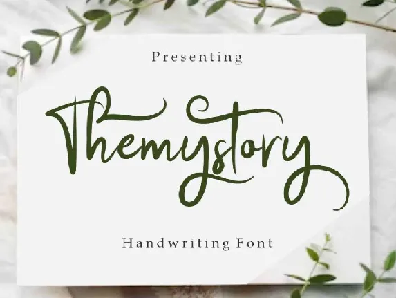 Themystory font