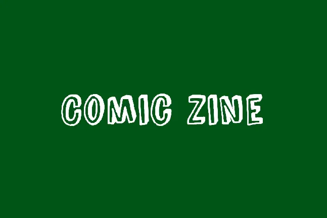 Comic Zine font