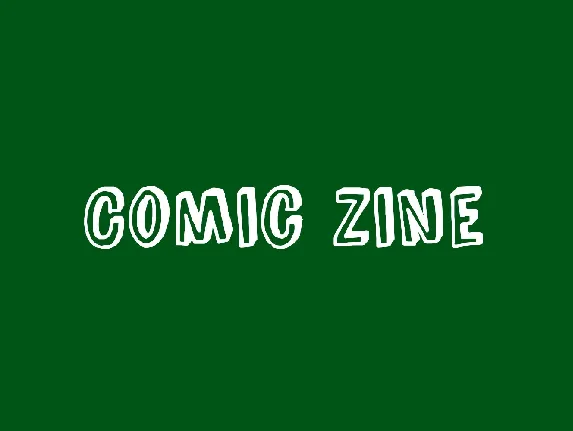 Comic Zine font