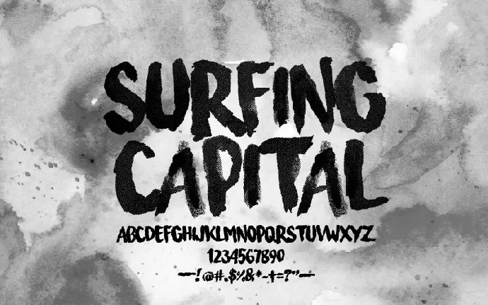 Surfing Capital font