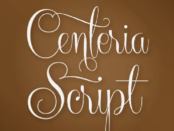 Centeria Script Demo font