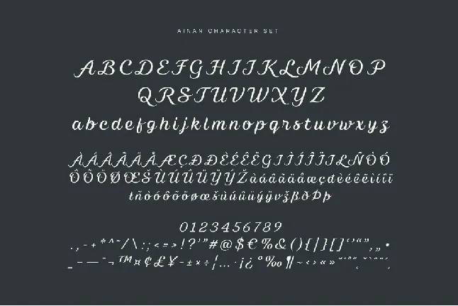 Ainan font