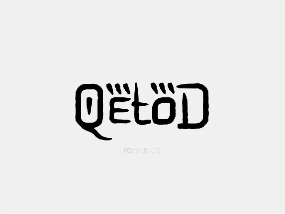 Qetod font