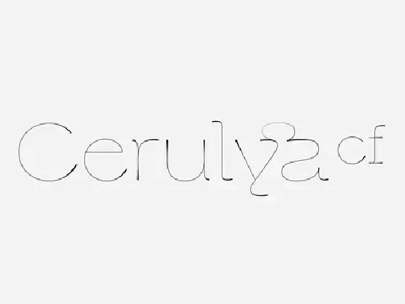 Cerulya CF Family font