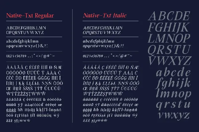 Native Txt font