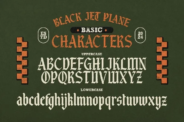 Black Jet Plane font