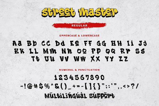 Street Master font