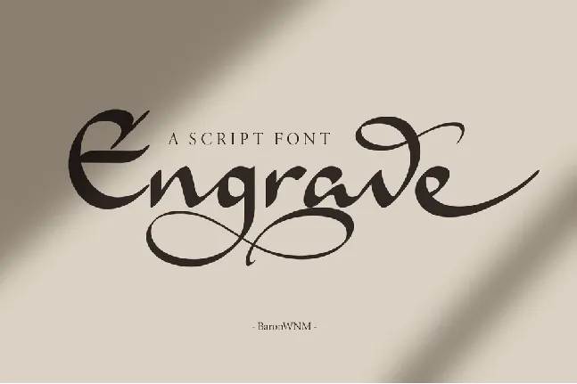 Engrave font