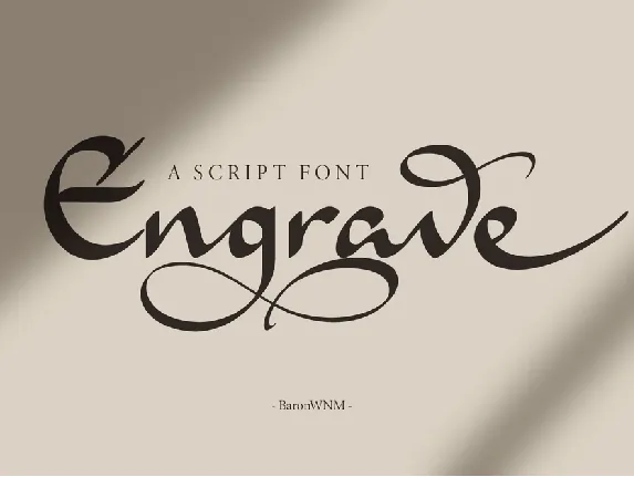 Engrave font