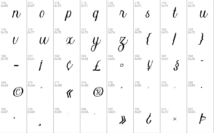 Blackine font