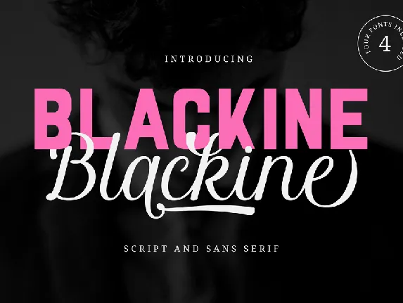 Blackine font