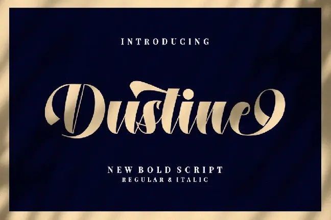 Dustine Script font