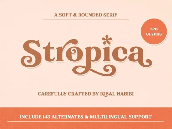 Stropica font