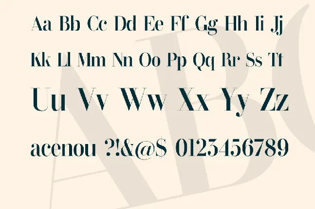 Bavex font