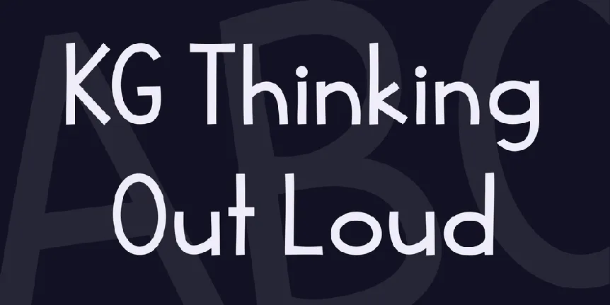 KG Thinking Out Loud font