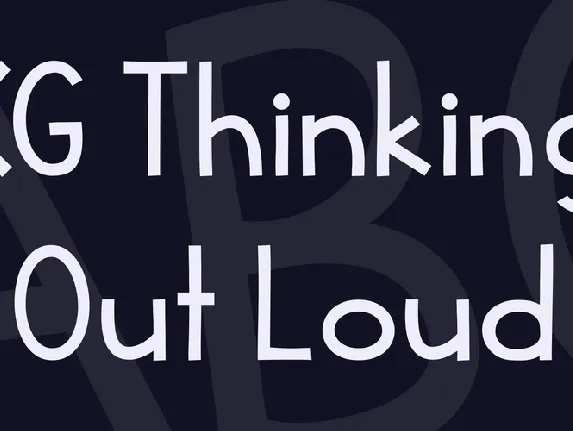 KG Thinking Out Loud font