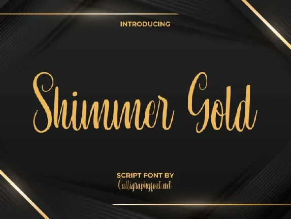 Shimmer Gold font