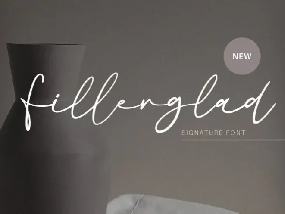 Fillerglad font