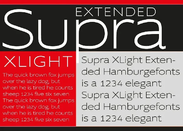 Supra Family font