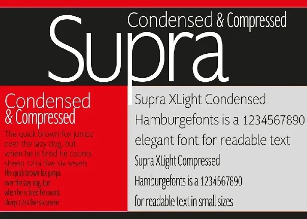 Supra Family font