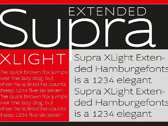 Supra Family font