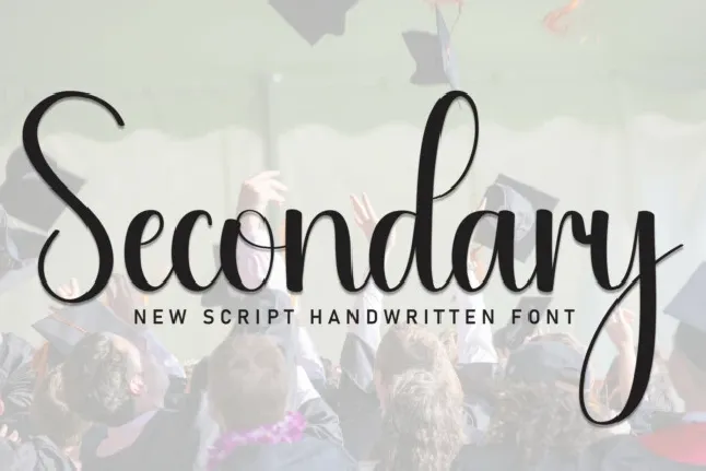 Secondary Script font