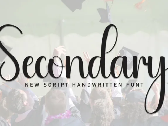 Secondary Script font