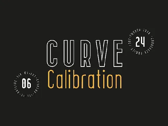 CURVE Calibration Family font