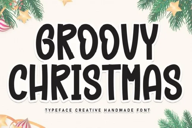 Groovy Christmas Display font