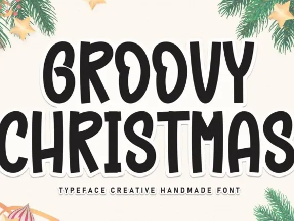 Groovy Christmas Display font