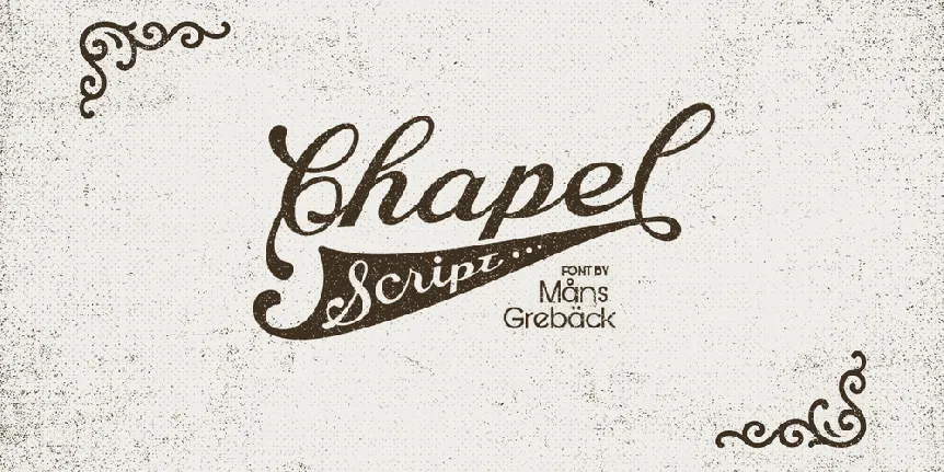 Chapel Script PERSONAL USE font