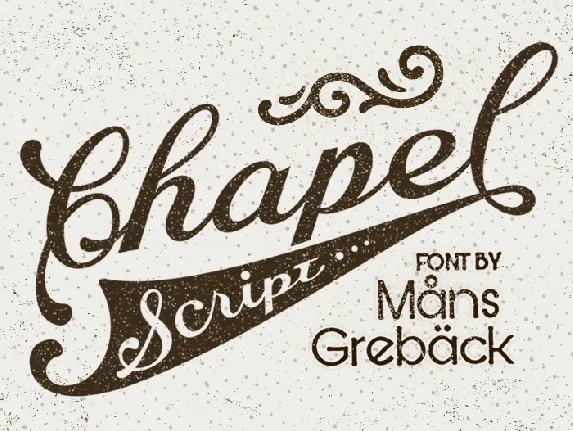 Chapel Script PERSONAL USE font