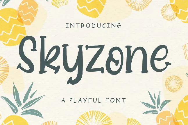 Skyzone font