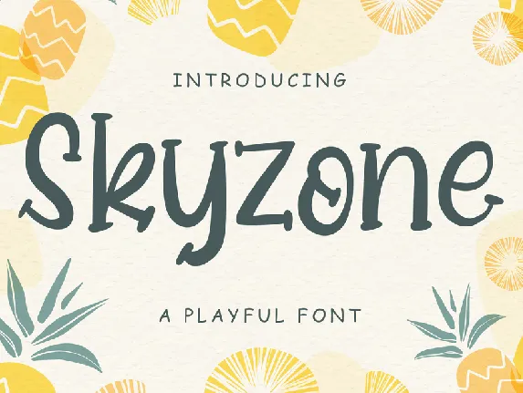 Skyzone font