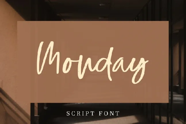 Monday Script Font