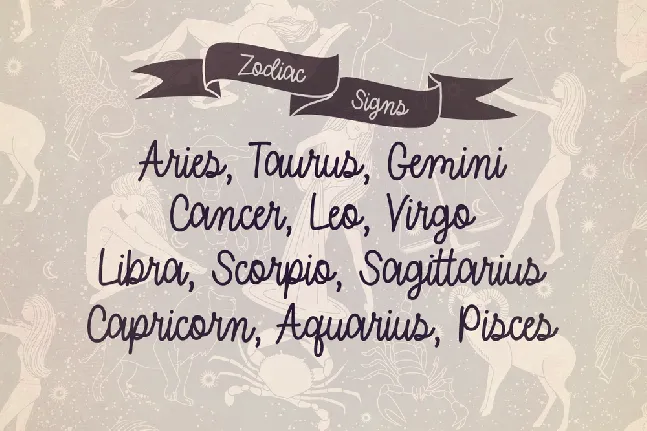 Halloween Horoscope font