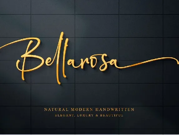 Bellarosa font