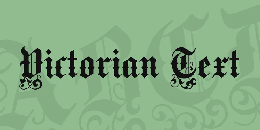 Victorian Text font