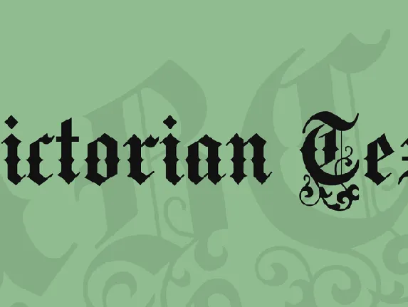 Victorian Text font