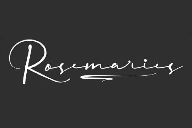 Rosemaries Script font