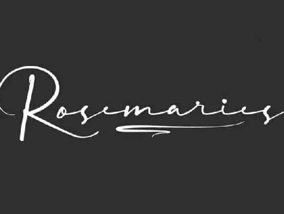 Rosemaries Script font