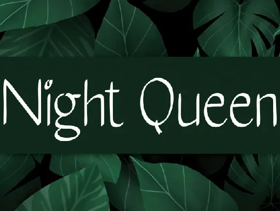 Night Queen Handwritten font