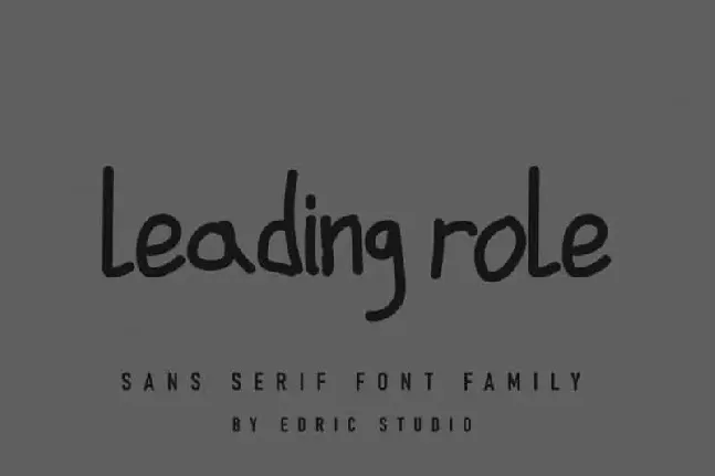 Leading Role Sans Serif font